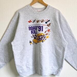 90S Rose Bowl Road 91 Kill Crewneck Sweatshirt Print Logo Color
